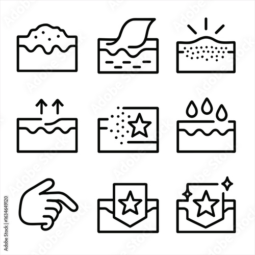 Redness skin fading settling vector itch tattoo healing scabbing icons icon symbol