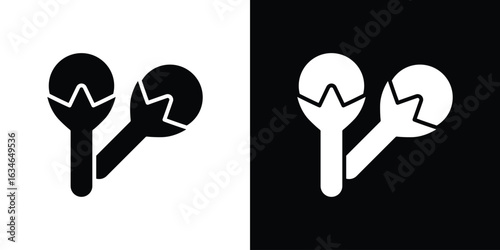 Cloves icon, simple flat style. for ui or ux designs