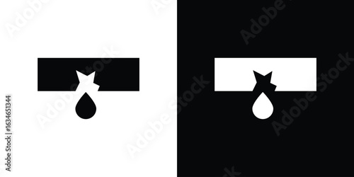 Broken pipe icon, simple flat style. for ui or ux designs