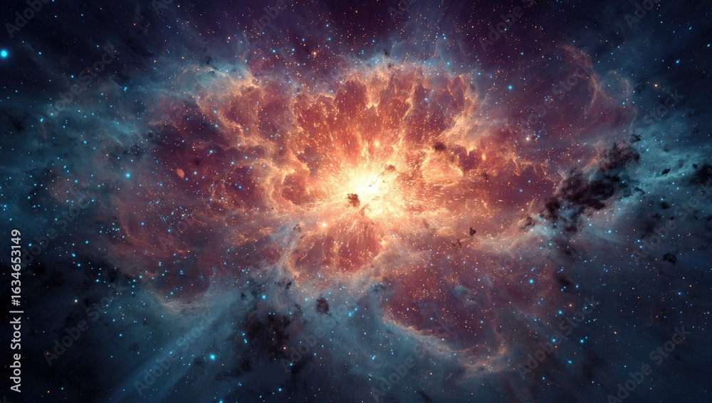Obraz premium Cosmic nebula explosion (2)