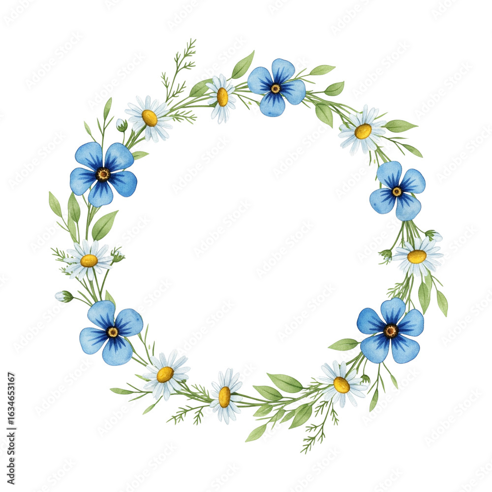 Obraz premium Sapphire Summer Wreath