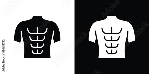 Abs icon, simple flat style. for ui or ux designs