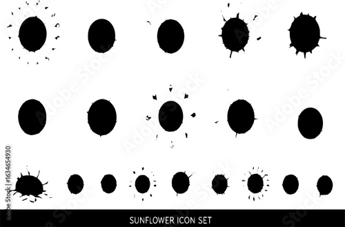 Sunflower icon set
