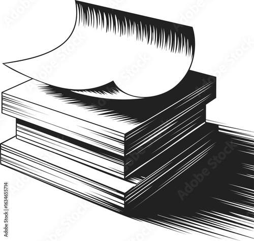 Sticky notes, stack of adhesive paper pads, office supplies, note-taking tools, reminders, versatile writing aids for organization