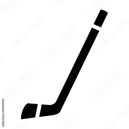 Photography Ice Hockey Stick Vector Glyph Icon Design