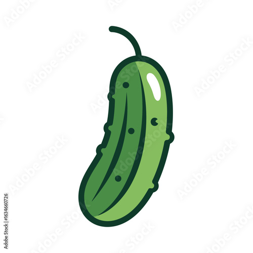 A verdant spear, bumpy and cool. A refreshing crunch awaits, with a quiet promise of garden-fresh zest.