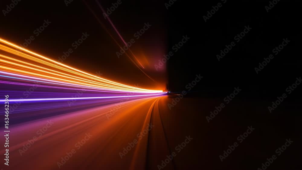 custom made wallpaper toronto digitalAbstract streaks of blue, purple, and orange light blur in motion against a dark background, suggesting speed and energy