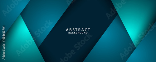 Green turquoise and Blue background vector overlap layer on dark space for background design. eps 10