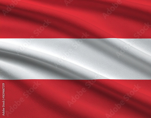 Free Download Waving Austria Flag with Soft Shadows and Realistic Fabric, isolated on transparent background. - GFXLoad