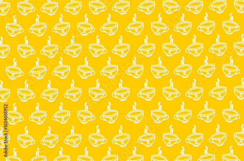 Coffee hot icon pattern background. Coffee hot icon pattern backdrop. Perfect for textile, fabric, wrapping paper, digital design and other commercial needs.