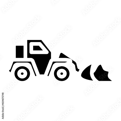 Land Clearing Vector Glyph Icon Design