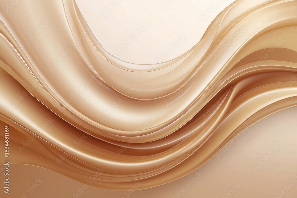 Obraz premium liquid bubble shapes on fluid gradient abstract background
