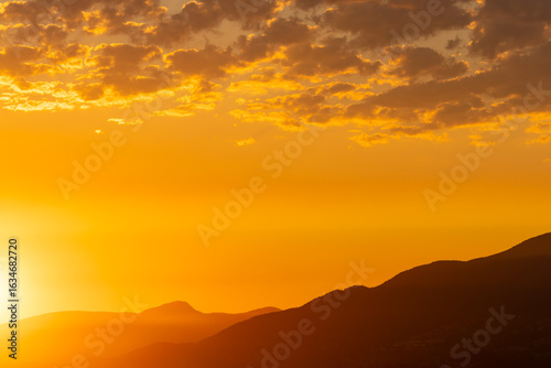 Sunset and sunrise views from Concord Brentwood Hillside East tower in Burnaby, BC, Canada