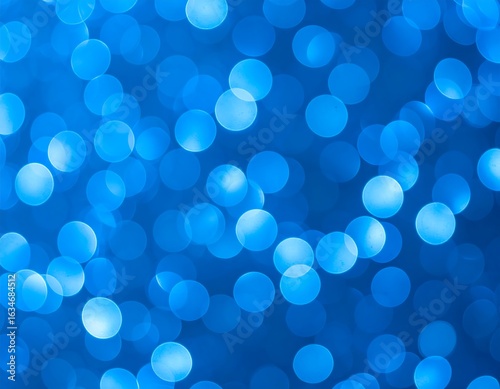 Abstract blue bokeh lights