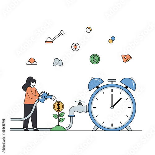 Understanding the growth of financial investments through the passage of time and careful nurturing