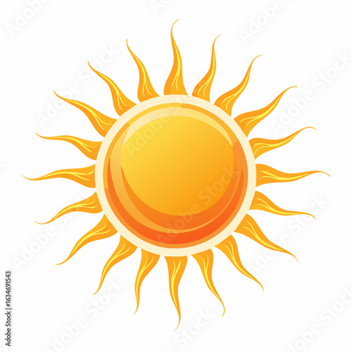 Sonne mit Hitzewellen