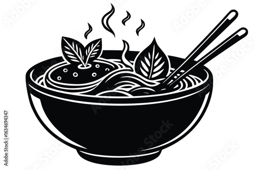 stylized-steaming-bowl-of-pho-with-fresh-herbs-and (1).eps