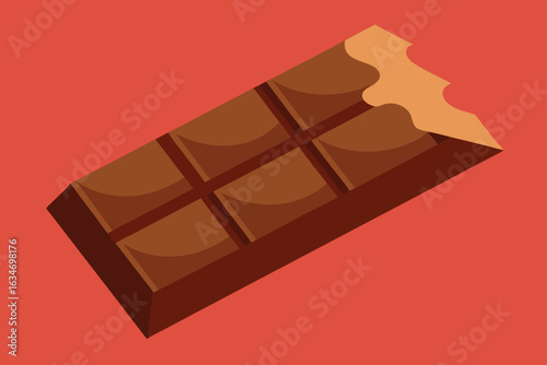 chocolate bar vector illustration