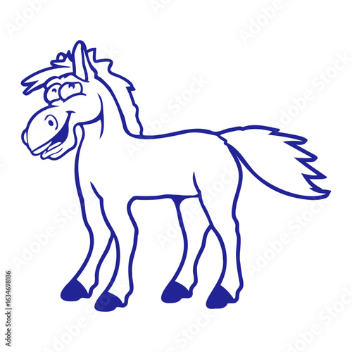 Horse Laughs Funny Witty Grimace Silly Comic Fun