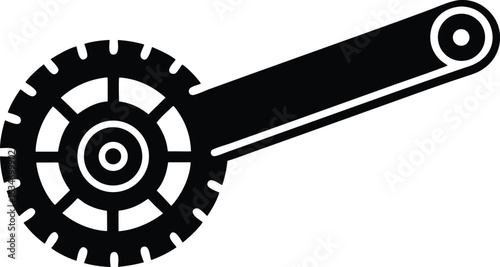 rotary cutter vector icon.