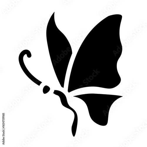 Butterfly Vector Glyph Icon Design