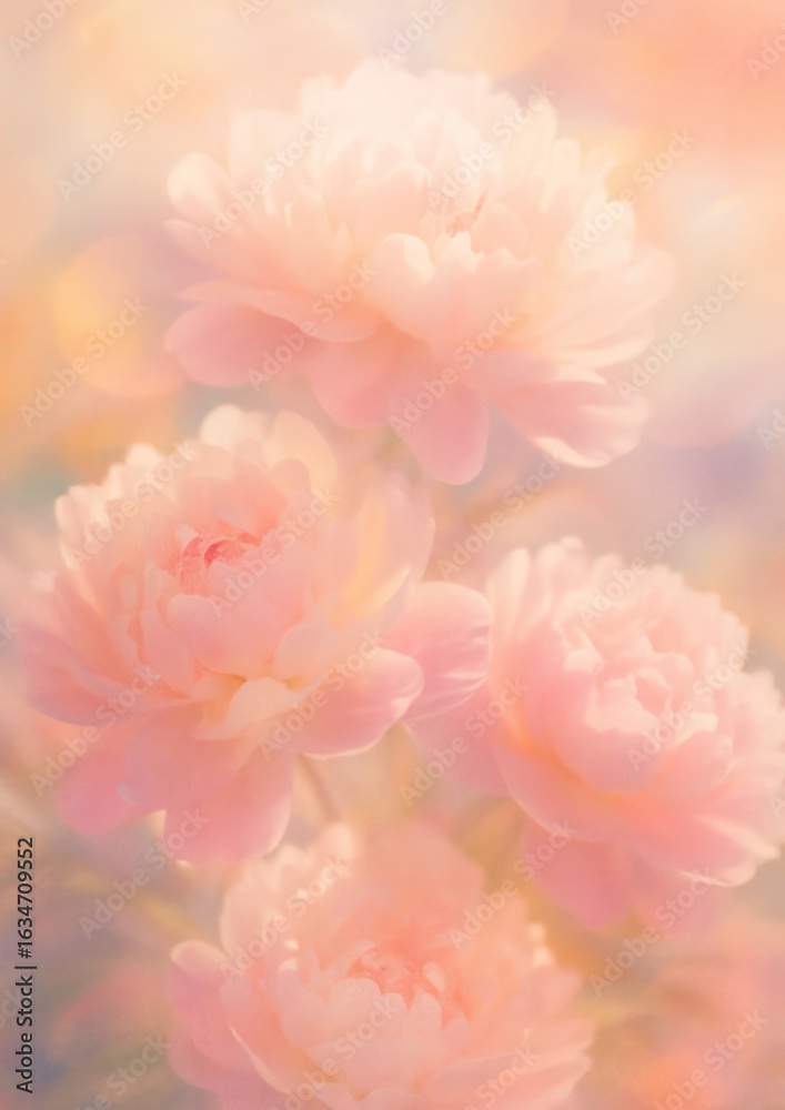 Fototapeta premium Soft pastel pink flowers
