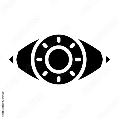 Eye Vector Glyph Icon Design