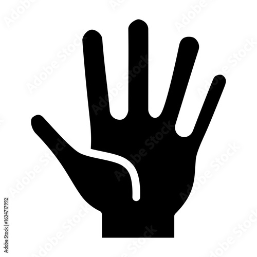 Hand Vector Glyph Icon Design
