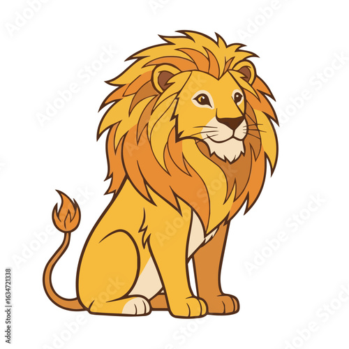 A magnificent lion with a glorious mane, the true king of the savanna, roaring with pride and power