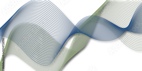 Purple, orange twisted line art pattern. Abstract creative squiggle. Curved lines and waves. Futuristic concept. Colorful luxury background with wave element for frequency track equalizer.