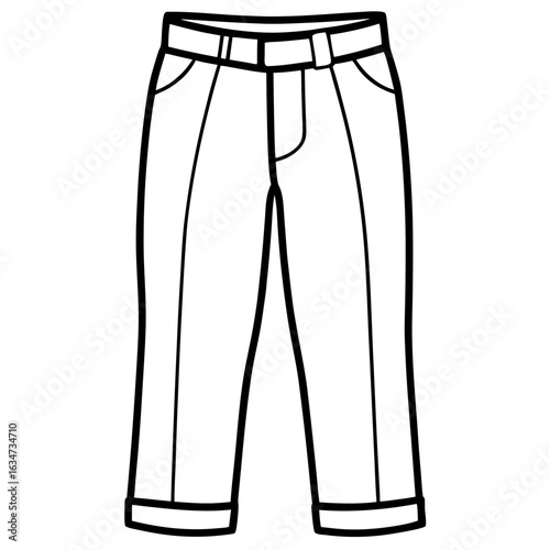 Minimalist Pants Illustration