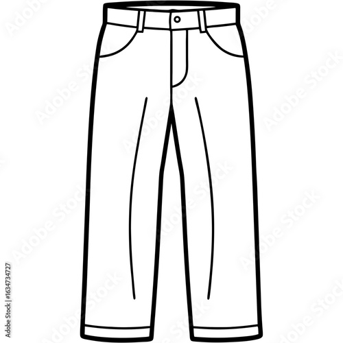 Minimalist Pants Illustration