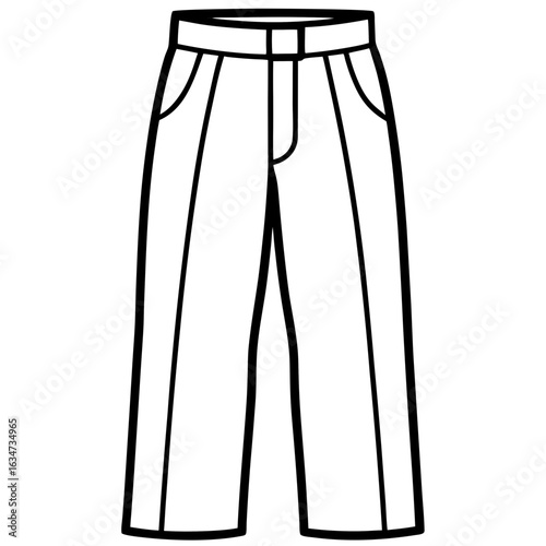 Minimalist Pants Illustration