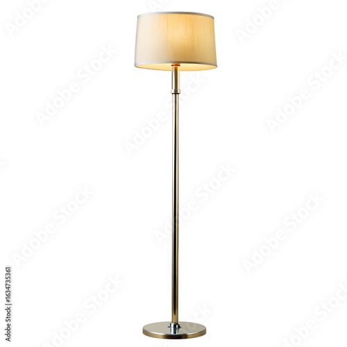 Standing floor lamp  isolated on transparent background
