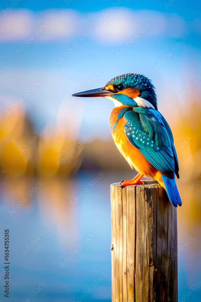 Fototapeta premium Eisvogel Porträt 
