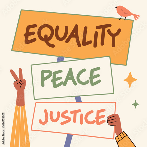 Social Justice Protest Vector


