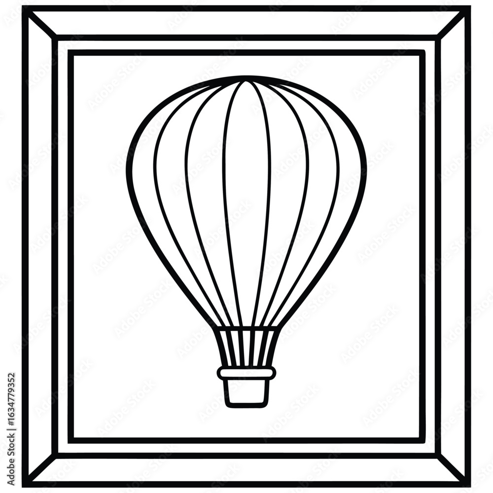 Obraz premium hot air balloon frame