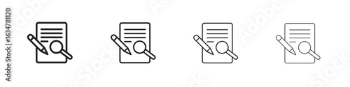 Defining icons in black simple line elements.