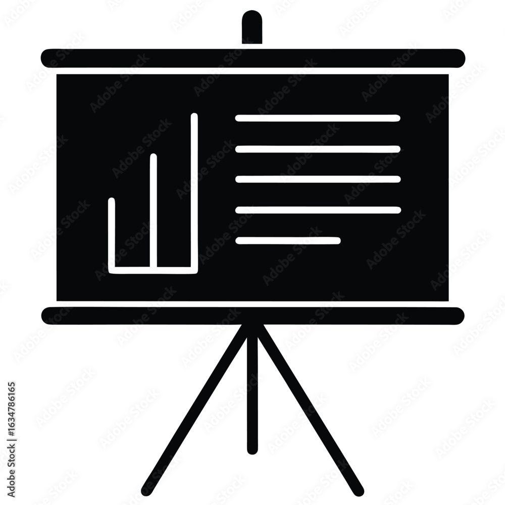 presentation board vector icon presentation board vector icon