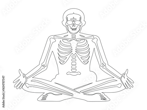 Meditating Skeleton