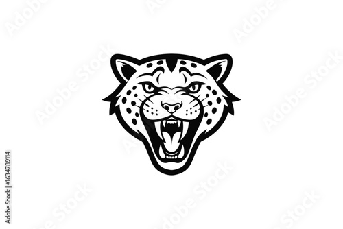 tiger head silhouette vector
