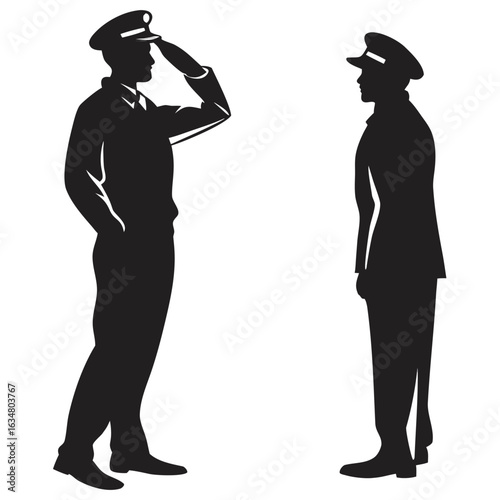 Pilots Saluting