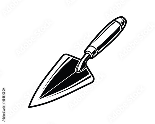 Classic bricklayer s trowel silhouette
