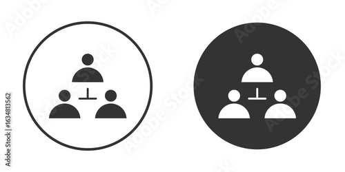 Third party icons concept in solid versions. Flat design style.