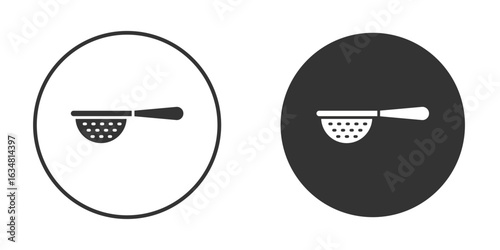 sieve icons concept in solid versions. Flat design style.