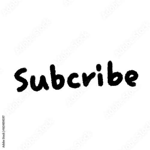subcribe png outline cute for kids handwrite design clipart cartoon handwritten doodle element