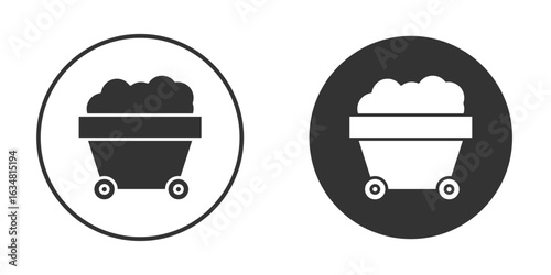 Raw material icons concept in solid versions. Flat design style.