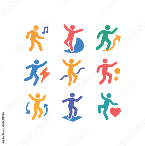 Isometric Dance Icons