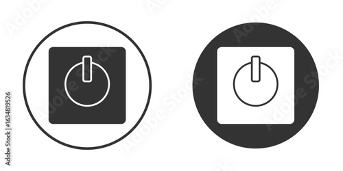 Dimmer icons concept in solid versions. Flat design style.