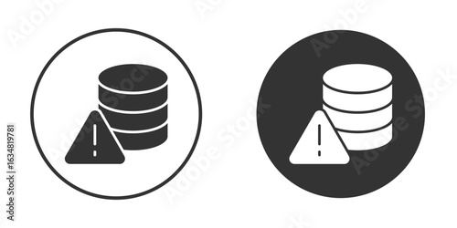 Data loss icons concept in solid versions. Flat design style.